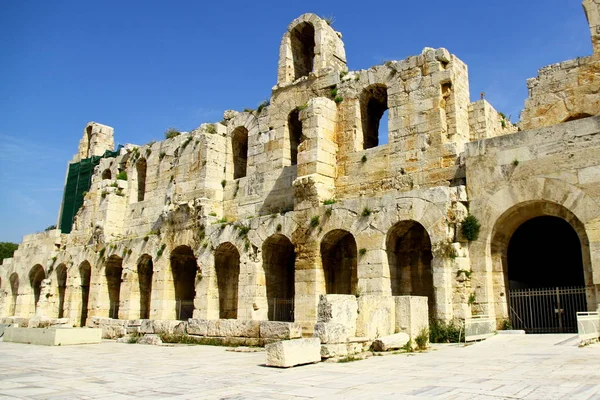 Odeon Herodes 아테네 그리스의 — 스톡 사진