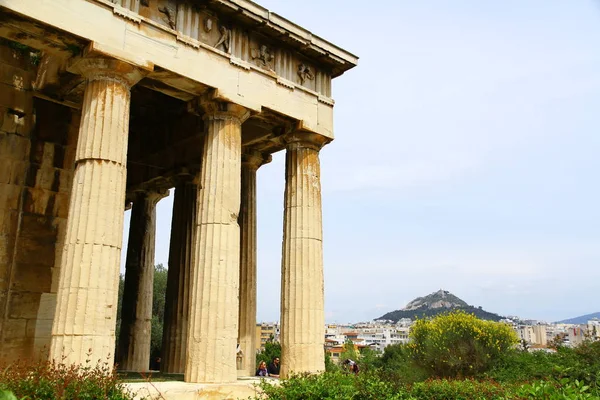 Temple Grec Antique Athènes Grèce — Photo