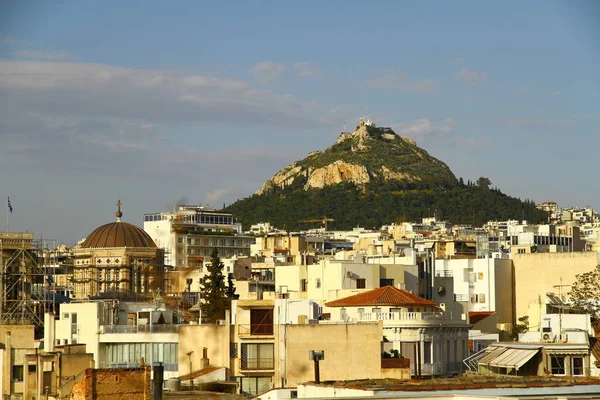 Lycabettus Dağı Şehir Manzarası Atina Yunanistan — Stok fotoğraf