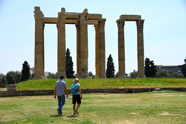 Temple Zeus Olympien Mont Lycabettus Athènes Grèce — Photo