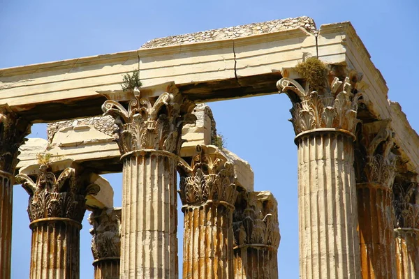Templo Zeus Olímpico Del Monte Lycabettus Atenas Grecia —  Fotos de Stock