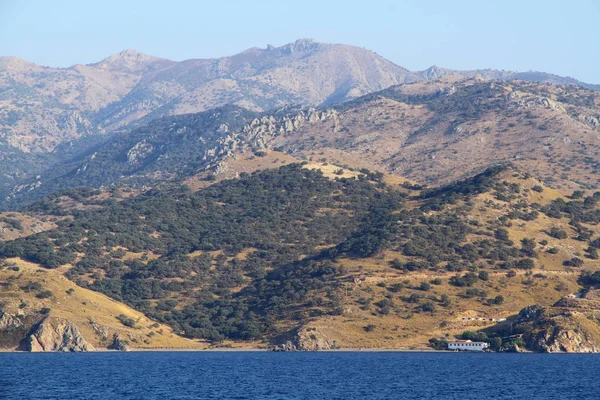 Pohled Ostrov Lesvos Řecko — Stock fotografie