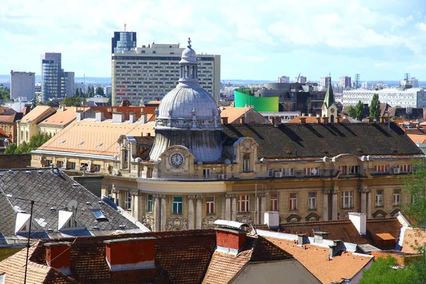 Panoramic Zagreb View Croatia — Stock Photo, Image