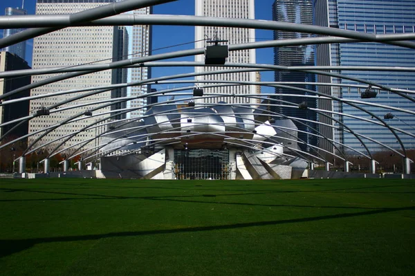 Chicago Eua Novembro 2009 Uma Vista Millennium Park Que Parque — Fotografia de Stock