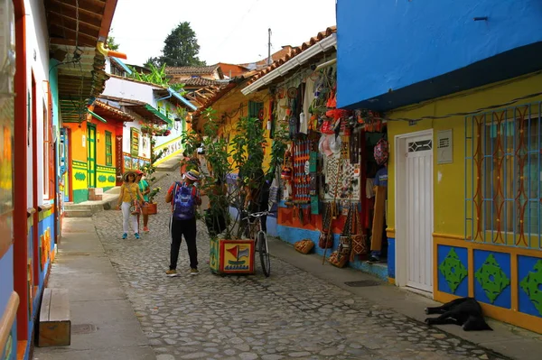 Gwatapia Town Antioquia Kolombia Maja 2019 Widok Ulicy Gwatapy Który — Zdjęcie stockowe