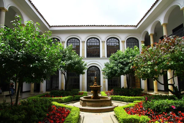 Bogota Clombia Daki Botero Müzesi Nin Avlusu — Stok fotoğraf