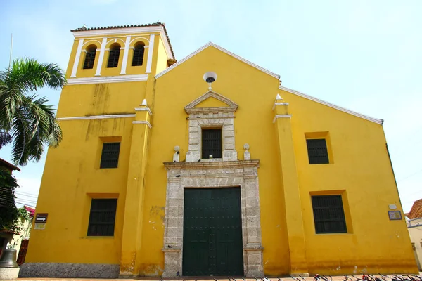 Igreja Santa Trindade Cartagena Colômbia Maio 2019 Igreja Santíssima Trindade — Fotografia de Stock