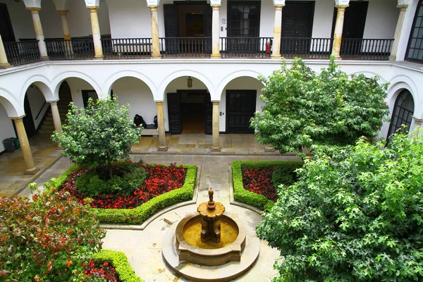 Botero Museum Bogota Colombia April 2019 View Beautiful Courtyard Botero — 스톡 사진