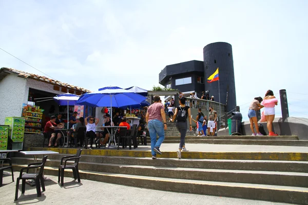 Guatape Rock Medellin Colombia Mei 2019 Uitzicht Terrassen Top Van — Stockfoto