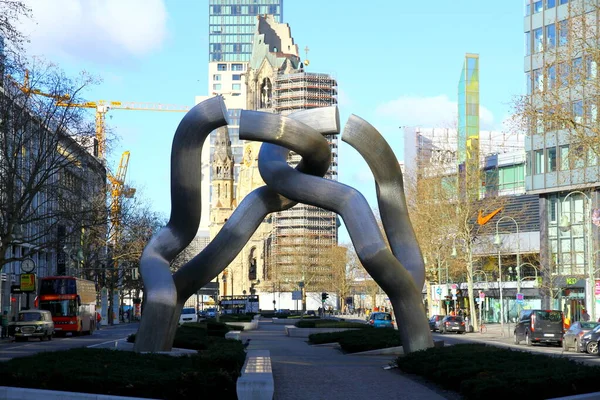 Berlin Tyskland Februari 2015 Skulptur Berlin Modern Konstform Och Kaiser — Stockfoto