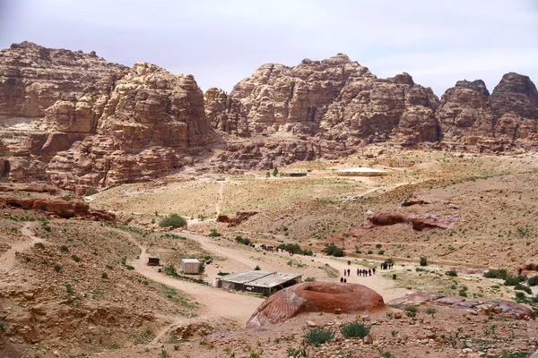 View Ancient City Petra Jordan — Stock Photo, Image