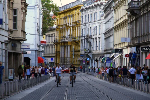 Stad Zagreb Utsikt Kroatien — Stockfoto