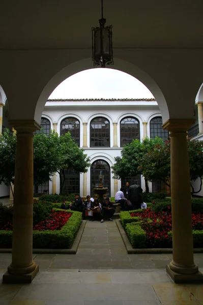 Botero Museum Bogota Colombia Aprile 2019 Gli Studenti Stanno Facendo — Foto Stock