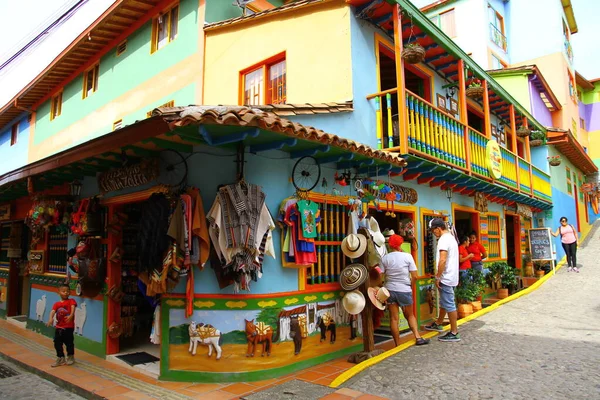 Guatape Town Antioquia Colombia Mayo 2019 Una Vista Calle Desde —  Fotos de Stock