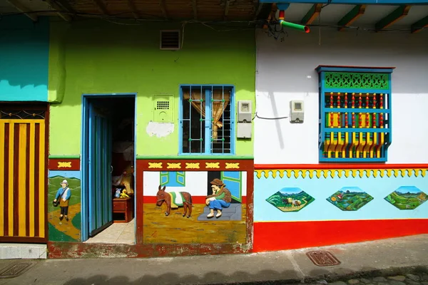 Guatapstadt Antioquien Kolumbien Mai 2019 Blick Auf Die Straße Von — Stockfoto