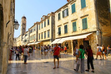 Old Town, DUBROVNIK, CROATIA - 11 Eylül 2016 Eski kasaba, Dubrovnik, Hırvatistan