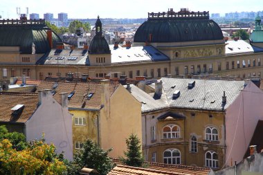Zagreb 'in panoramik manzarası, Hırvatistan