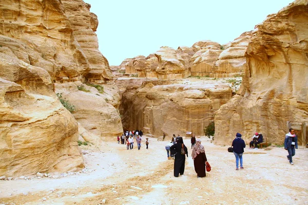 Antik Petra Şehri Ürdün Nisan 2015 Petra Kapısından Bir Manzara — Stok fotoğraf