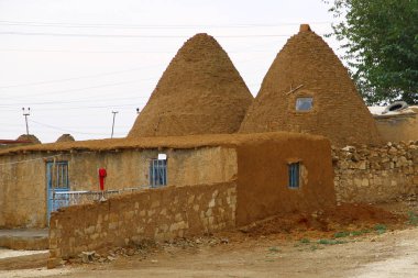 Harran Şanlıurfa 'daki geleneksel Harran evleri.