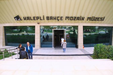 HALEPLIBAHCE MOSAİK MÜZESİ, SANLIURFA, TURKEY - 20 Ekim 2018. Haleplibahce Mozaik Müzesi. 