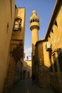 SANLIURFA, TURKEY - 22 Ekim 2018. Sanliurfa 'nın eski mahallelerinden bir manzara..