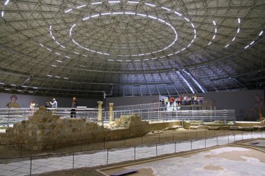 HALEPLIBAHCE MOSAİK MÜZESİ, SANLIURFA, TURKEY - 20 Ekim 2018. Haleplibahce Mozaik Müzesi. 
