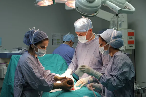 Operation View Cesarean Section — 스톡 사진