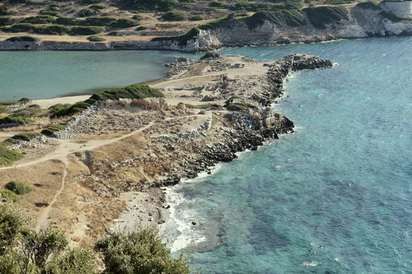 Blick Auf Die Küste Des Mittelmeeres — Stockfoto