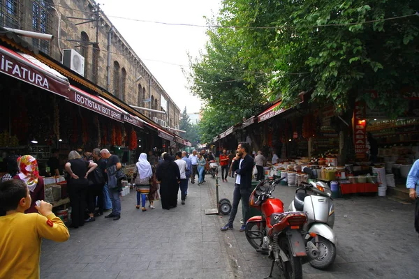 View Stalls Spices Dried Fruits Nuts Turkish Marketplace — Stock Photo, Image