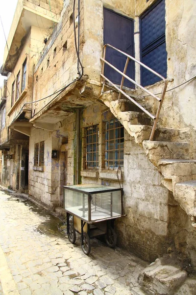 Vista Sobre Ruas Fachadas Edifícios Antigos Cidade Turquia — Fotografia de Stock