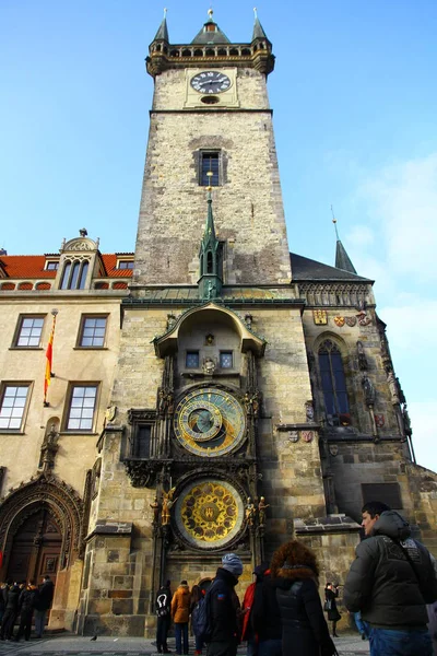 プラハ天文時計はプラハにある中世の天文時計です — ストック写真