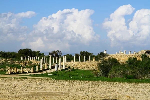 Una Vista Desde Las Ruinas Salamis Norte Chipre —  Fotos de Stock