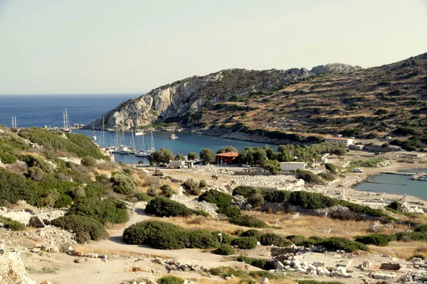 Schöner Strand Neben Knidos Knidos Antike Stadt Datca Mugla Türkei — Stockfoto