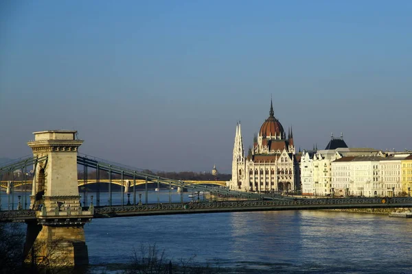 Ungerska Parlamentsbyggnaden Budapest — Stockfoto
