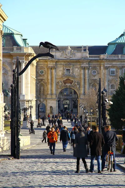 Budapest Węgry Lutego 2015 Zamek Buda — Zdjęcie stockowe