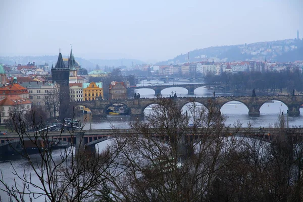 Чудовий Вид Прагу Чехію — стокове фото