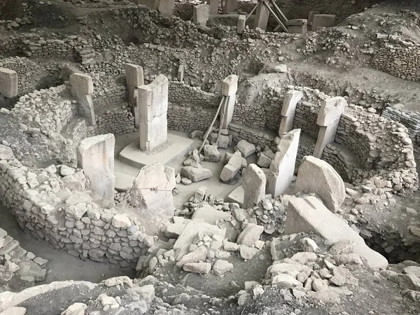Gobeklitepe Sanliurfa Turkey October 2018 View Excavation Area 000 Years — Stock Photo, Image
