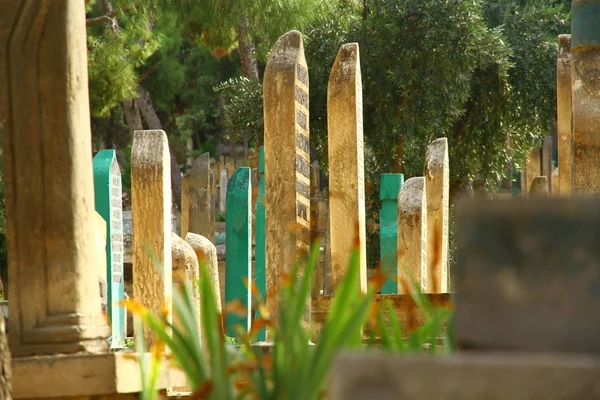 Sanliurfa Turkey Października 2018 Widok Zabytkowego Cmentarza Sanliurfie Tam Bardzo — Zdjęcie stockowe