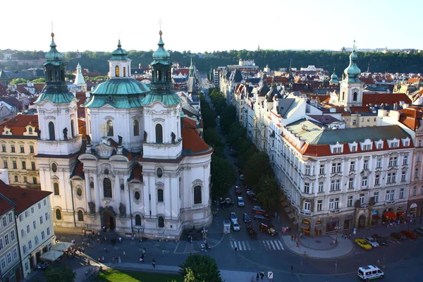 Prag Tjeckien Maj 2009 Utsikt Över Nicholas Kyrka Prag — Stockfoto