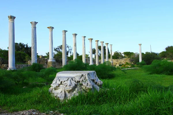 Una Vista Desde Las Ruinas Salamis Norte Chipre — Foto de Stock