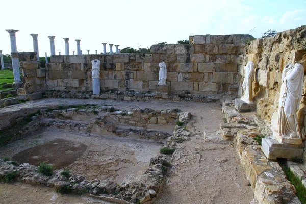 Ein Blick Von Den Salamis Ruinen Nordzypern — Stockfoto