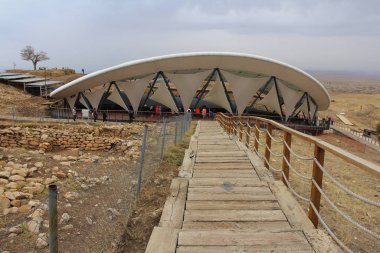 Çöldeki çadır manzarası 