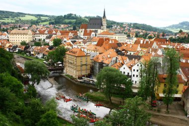  Çek Cumhuriyeti 'nin Cesky Krumlov şehri