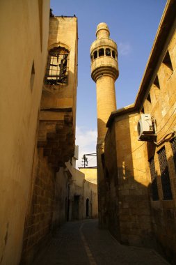 SANLIURFA, TURKEY - 22 Ekim 2018. Sanliurfa 'nın eski mahallelerinden bir manzara..