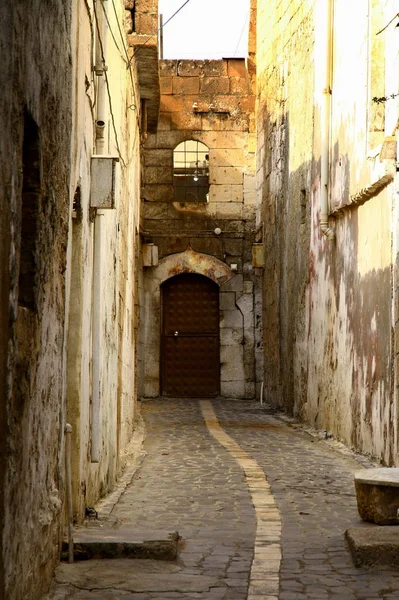 Vista Sobre Ruas Fachadas Edifícios Antigos Cidade Turquia — Fotografia de Stock
