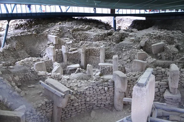 Gobeklitepe Sanliurfa Turkey Ekim 2018 Göbeklitepe Tapınağı Nın 000 Yıllık — Stok fotoğraf