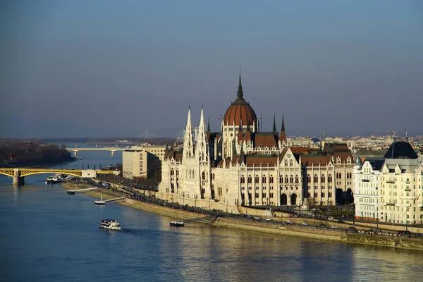 Ungerska Parlamentsbyggnaden Budapest — Stockfoto