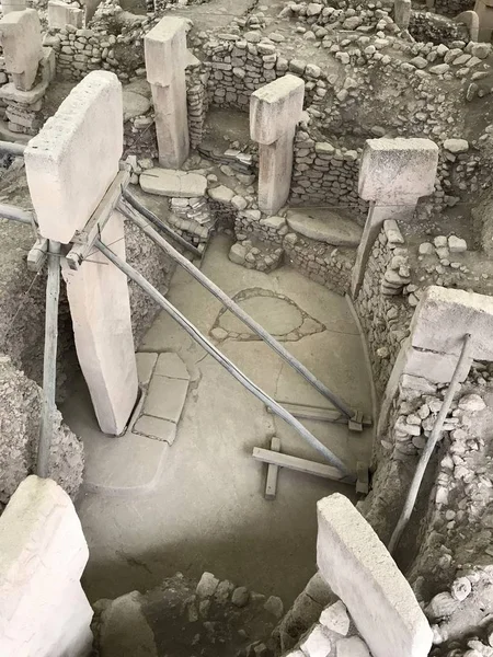 Gobeklitepe Sanliurfa Turkey October 2018 View Excavation Area 000 Years — Stock Photo, Image