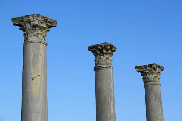 Une Vue Depuis Les Ruines Des Salamis Dans Nord Chypre — Photo