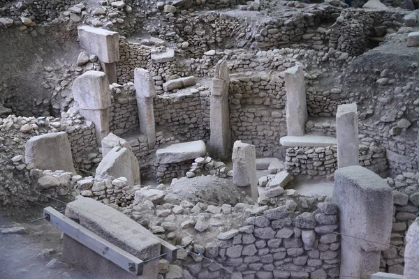 Gobeklitepe Sanliurfa Turkey October 2018 View Excavation Area 000 Years — Stock Photo, Image